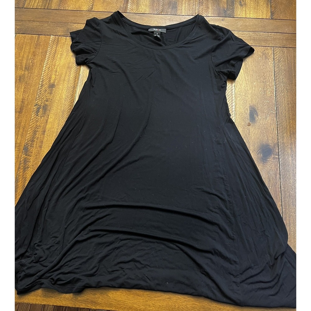 EUC Style & Co short sleeve Black Swing Dress Size medium